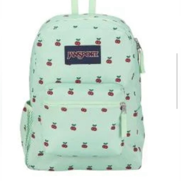JanSport Cross Town 8 Bit Cherries Backpack - Picture 2 of 5